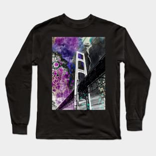 "The Mighty Mac #2" - Michigan Fluid Art Series Long Sleeve T-Shirt